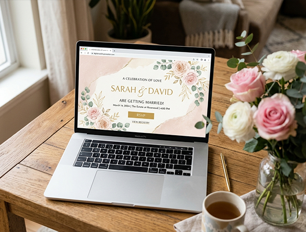 Royal Wedding Invite digital card